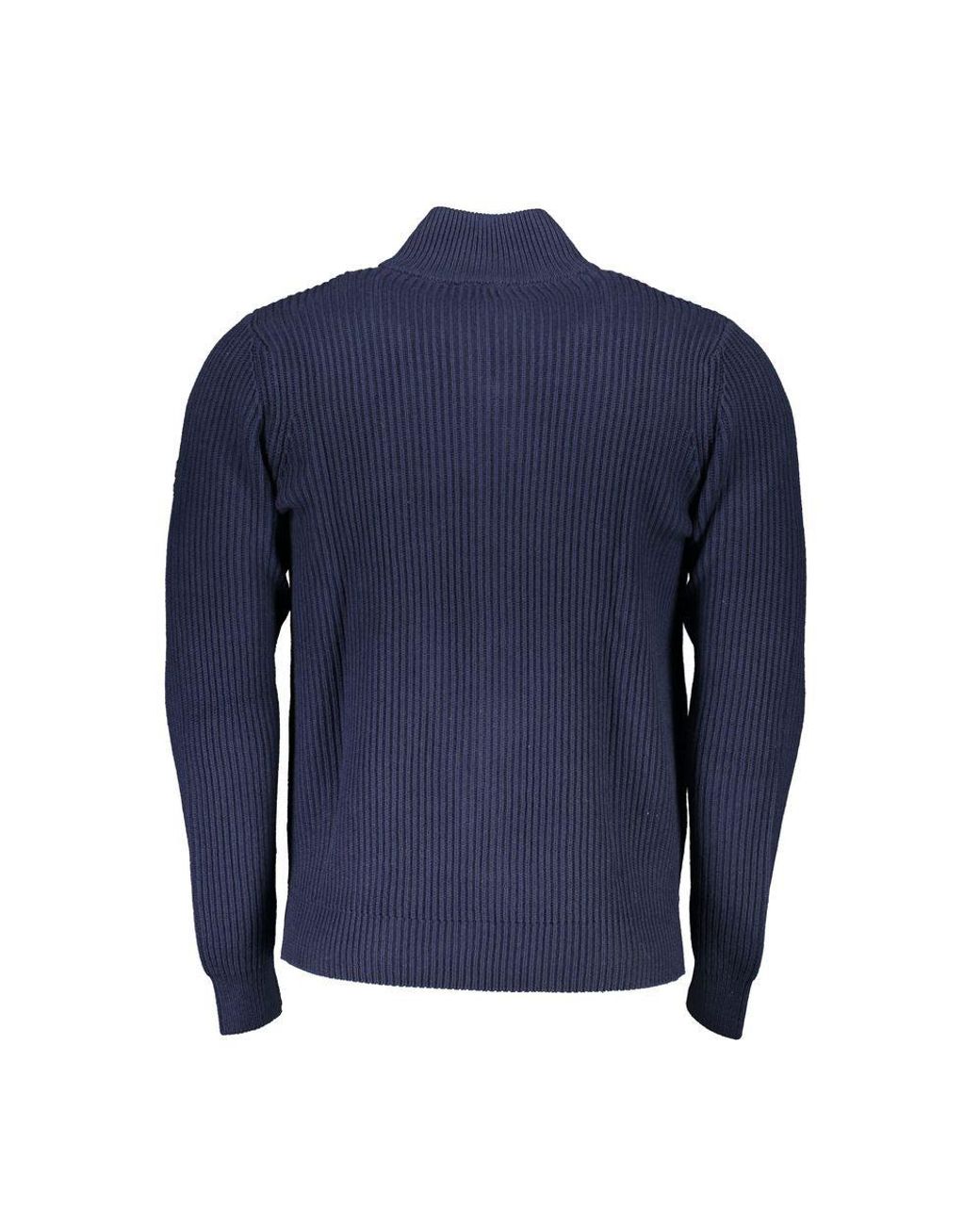 North Sails Blue Cotton Sweater for men
