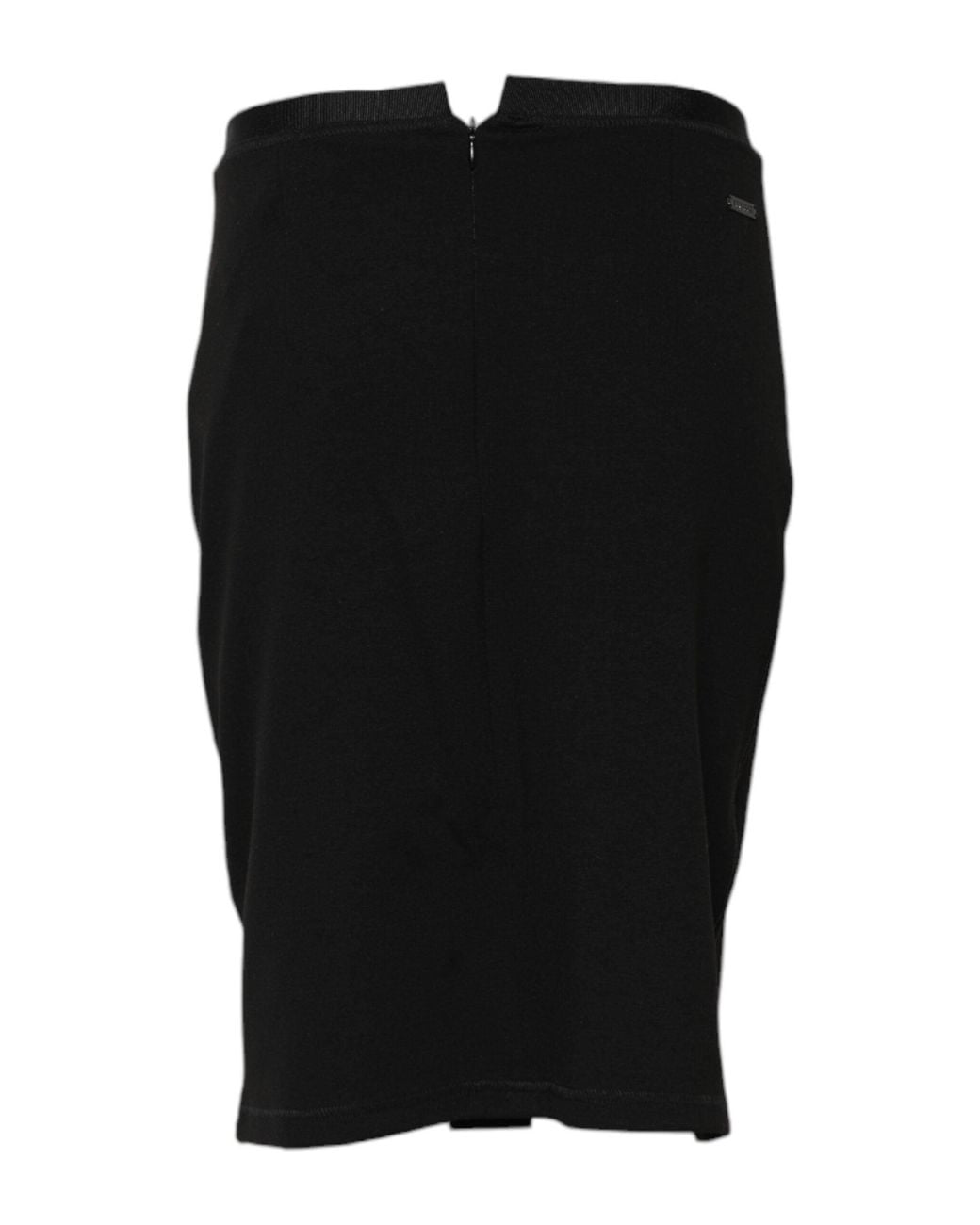 Gianfranco Ferré Black Polyester Pencil Cut Knee Length Skirt