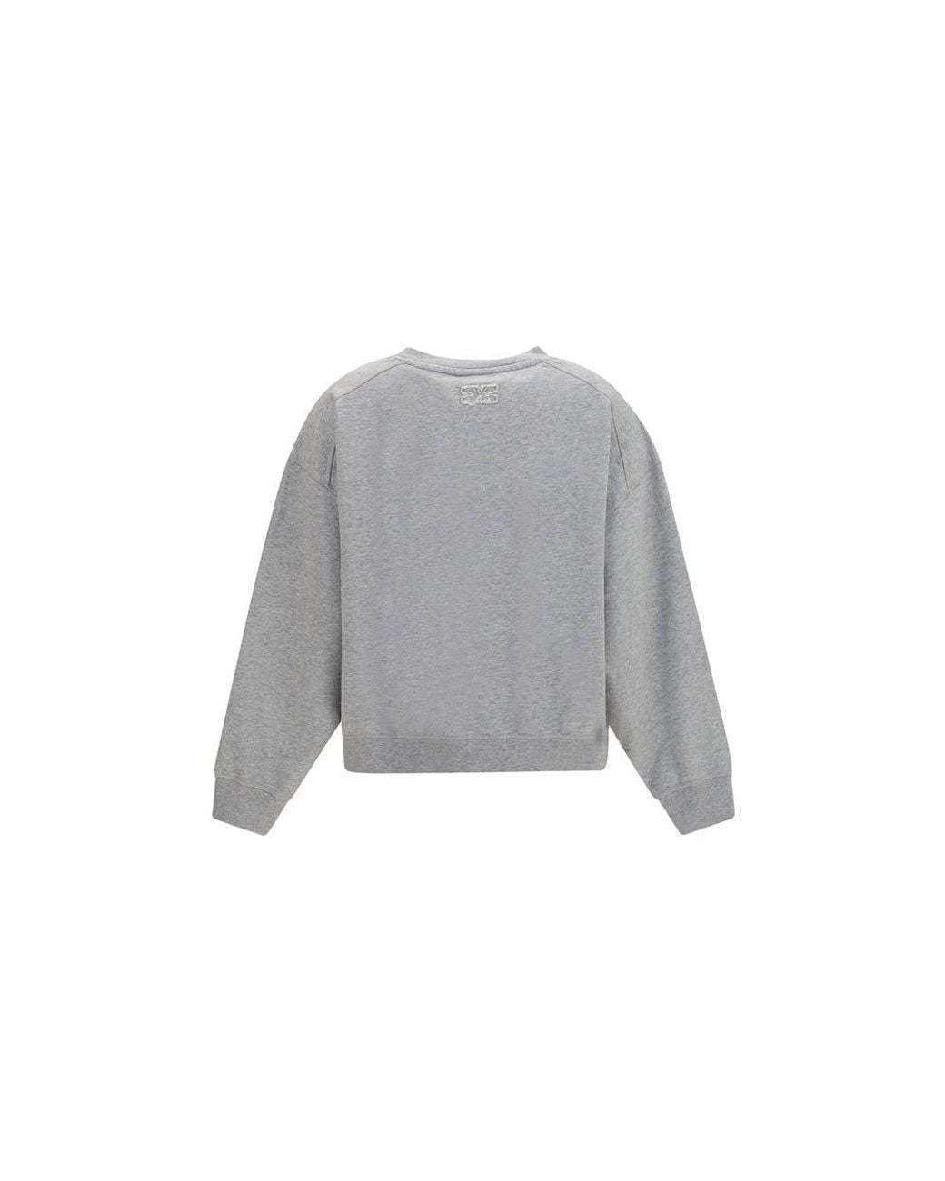 Ganni Gray Cotton Sweatshirt