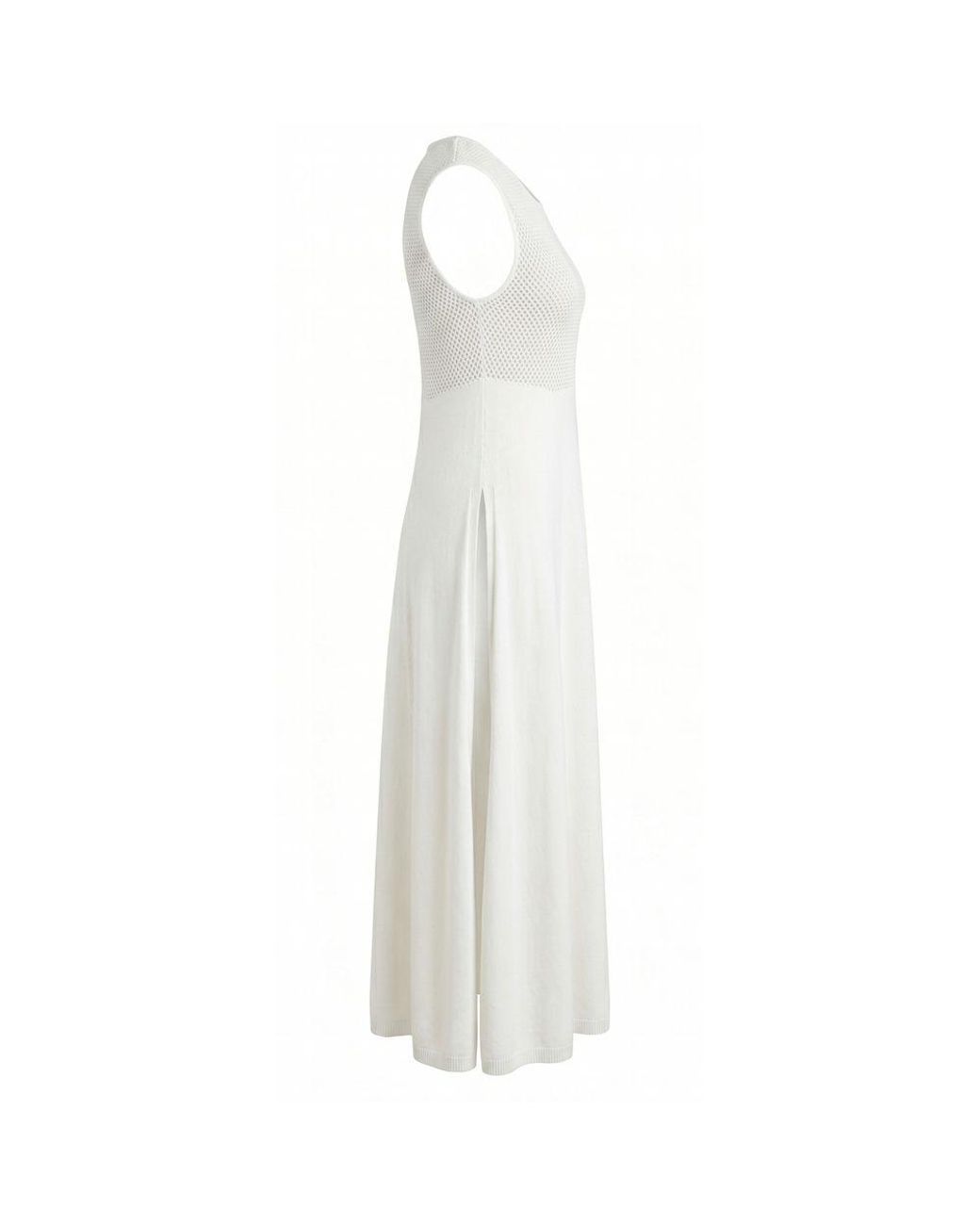 Malo White Silk Dress