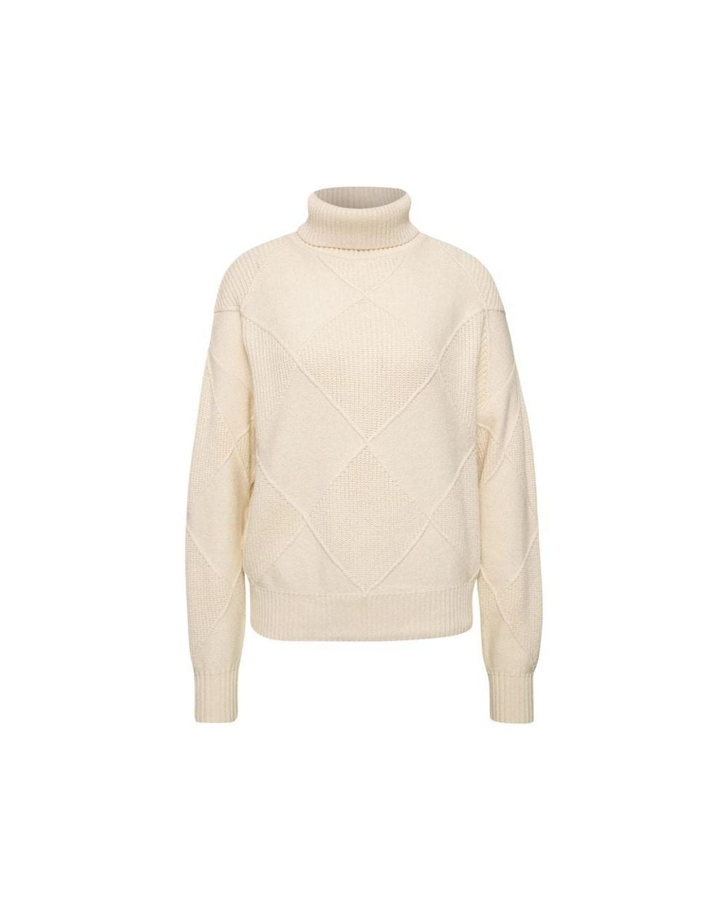 Street One Blue Cream Viscose Turtleneck
