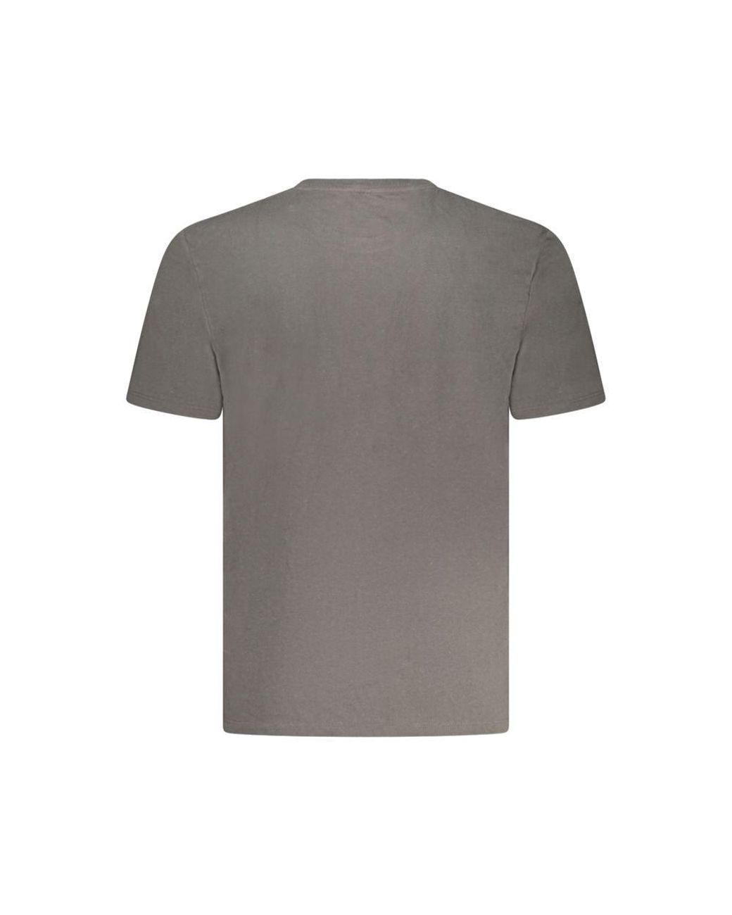 Wrangler Gray Cotton T-Shirt for men