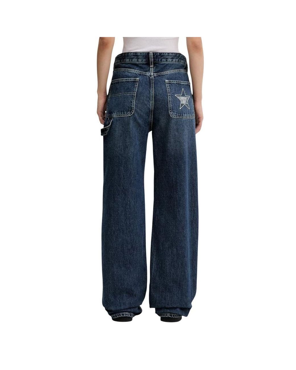 Tommy Hilfiger Blue Cotton Mom Jeans