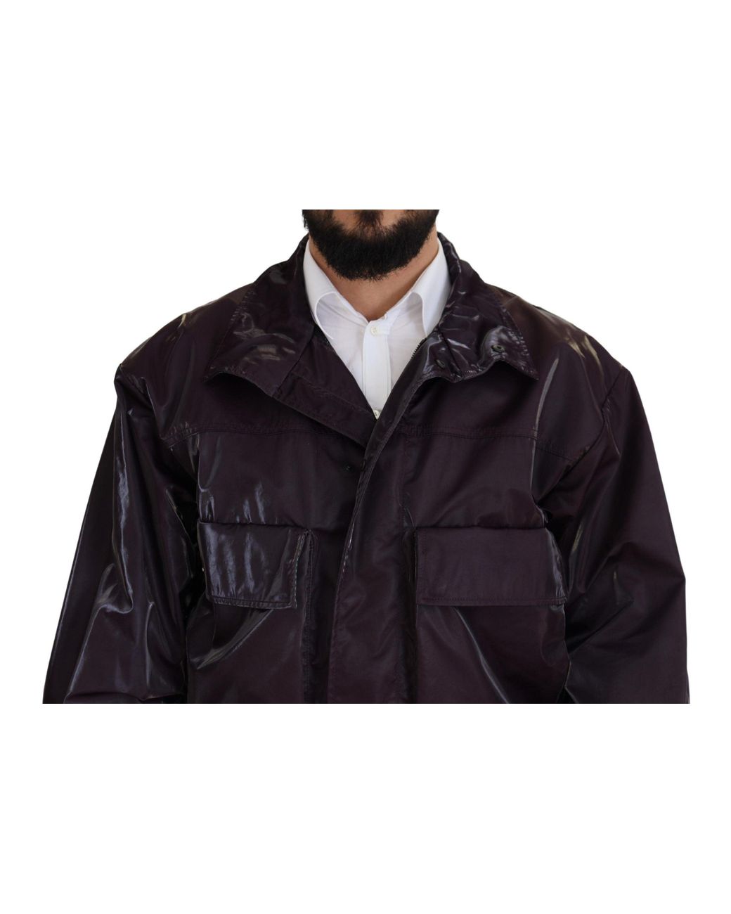 Dolce & Gabbana Blue Elegant Biker Jacket for men