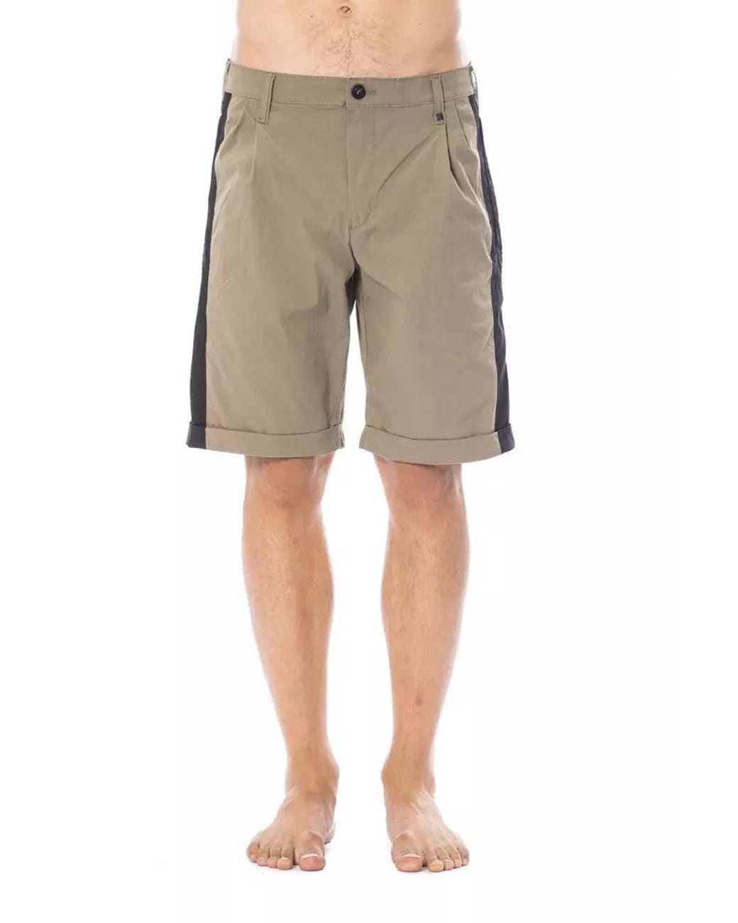 Verri Natural Army-Toned Tailored Shorts for men