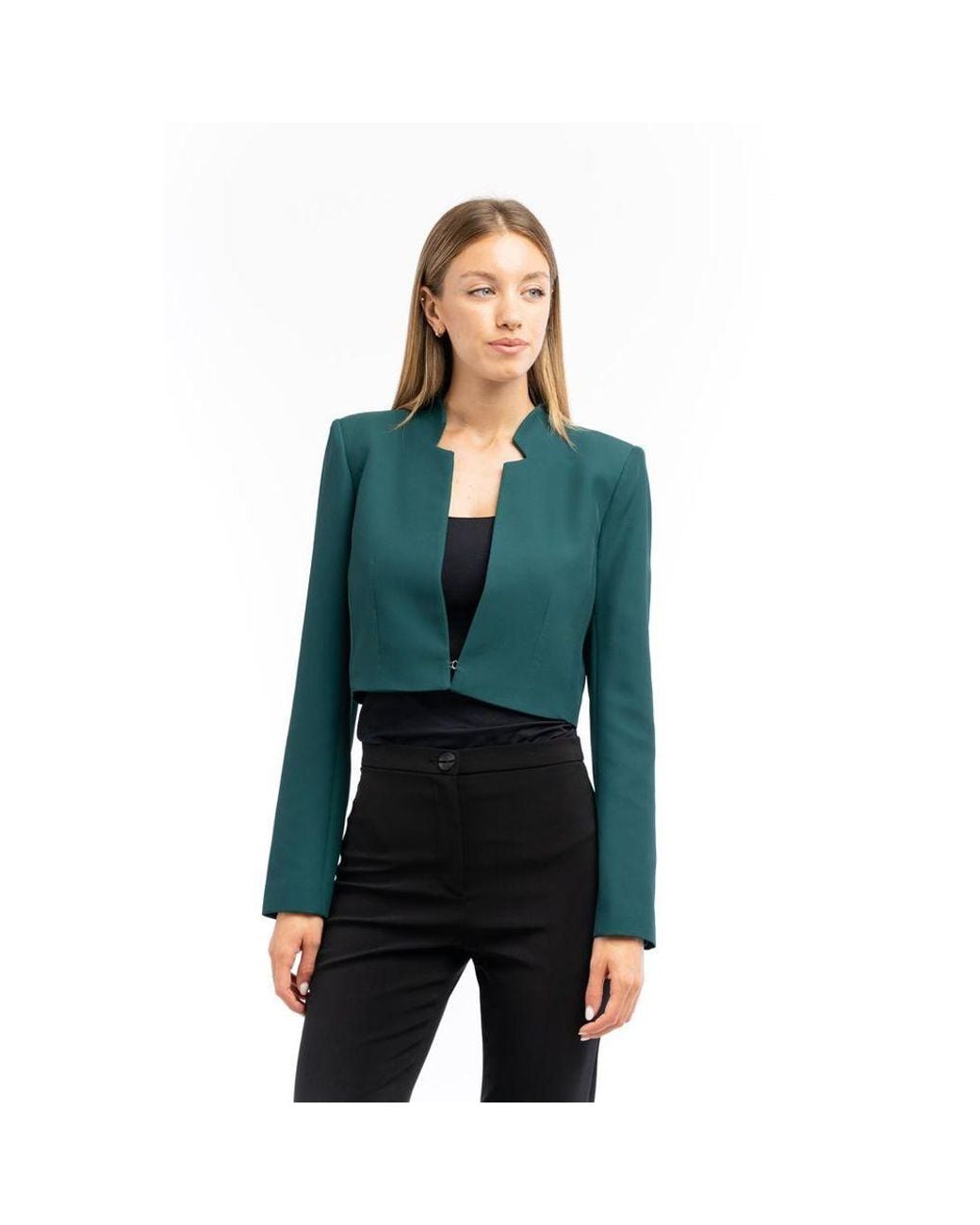Patrizia Pepe Green Polyester Blazer