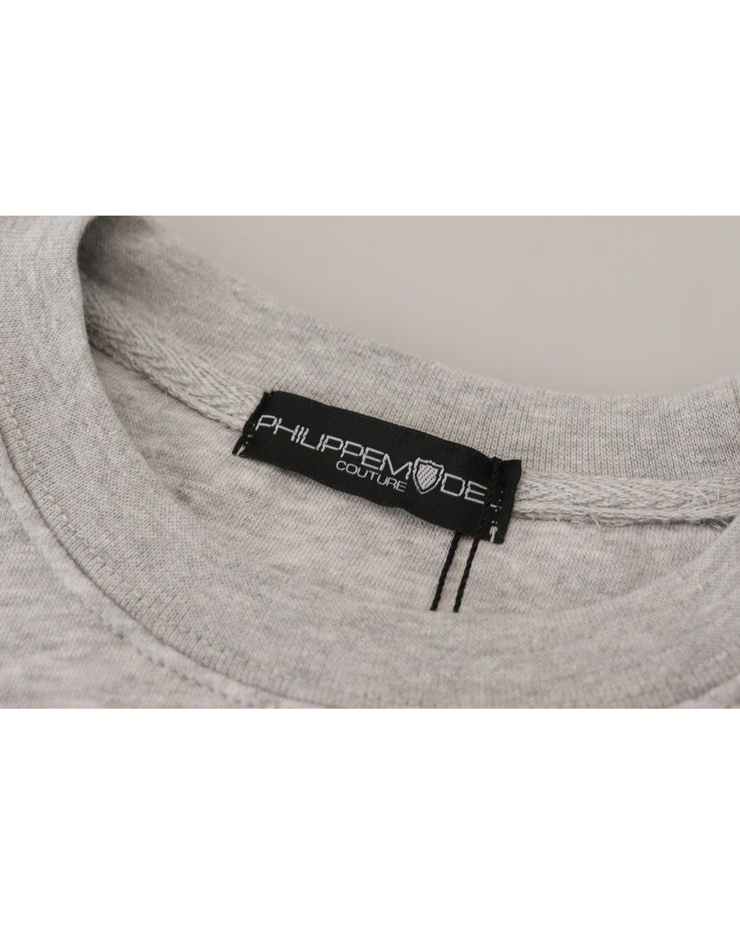 Philippe Model Gray Printed Long Sleeves Pullover Sweater