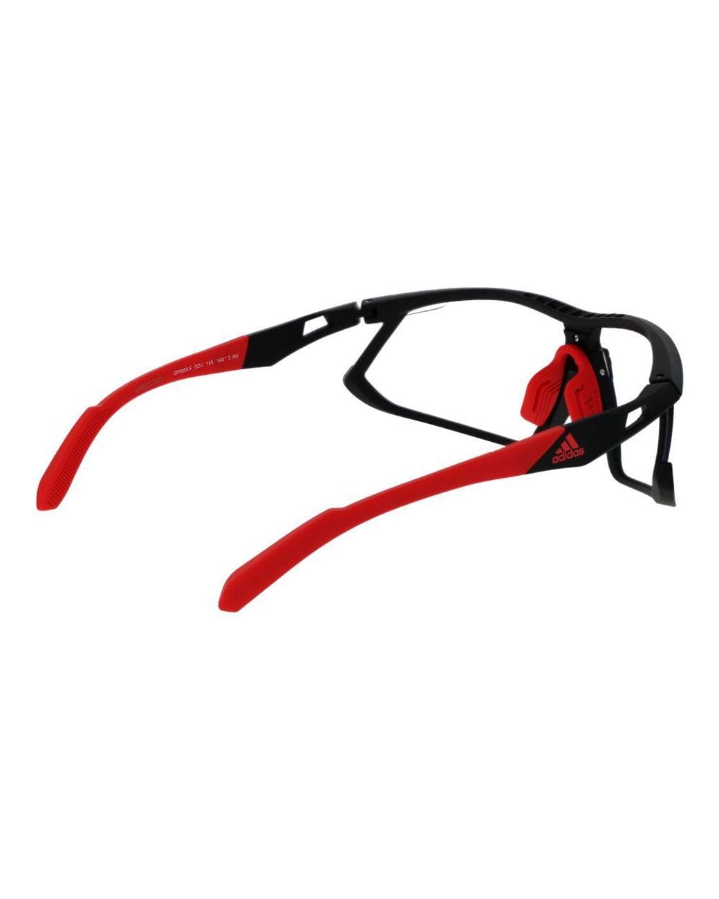 Adidas Red Black Plastic Sunglasses