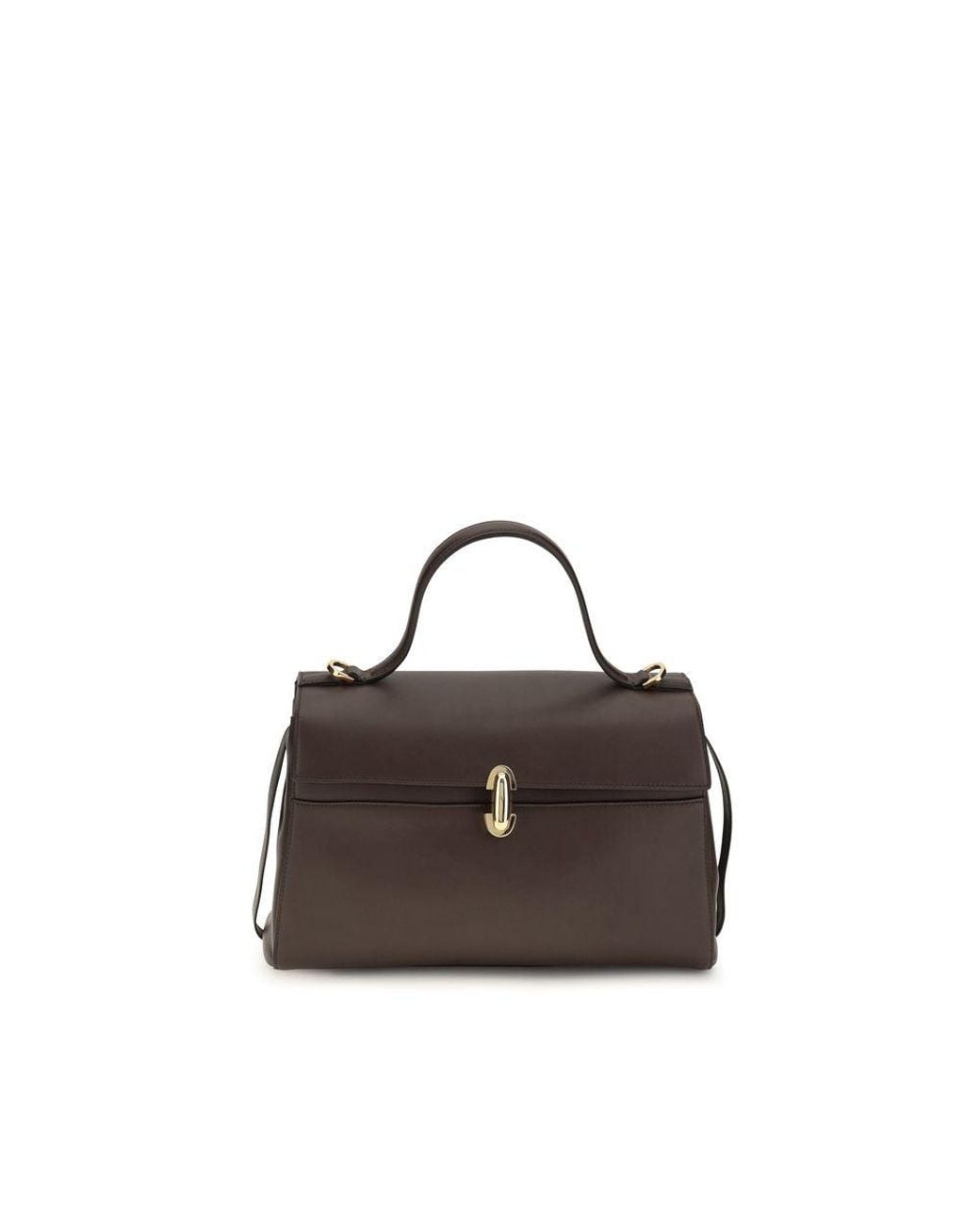 SAVETTE Brown Calf Leather Bos Taurus Handbag