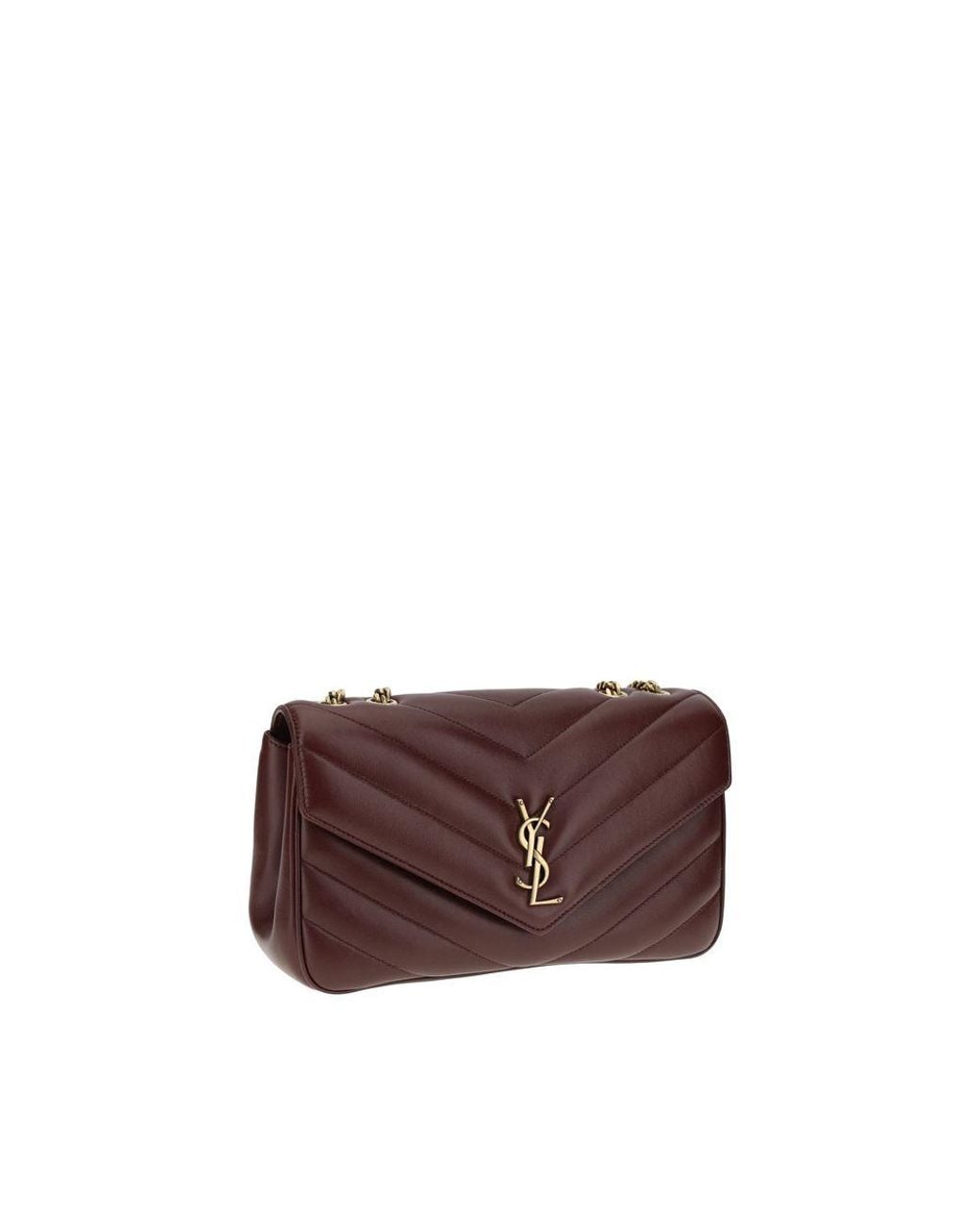 Saint Laurent Brown Loulou Shoulder Bag