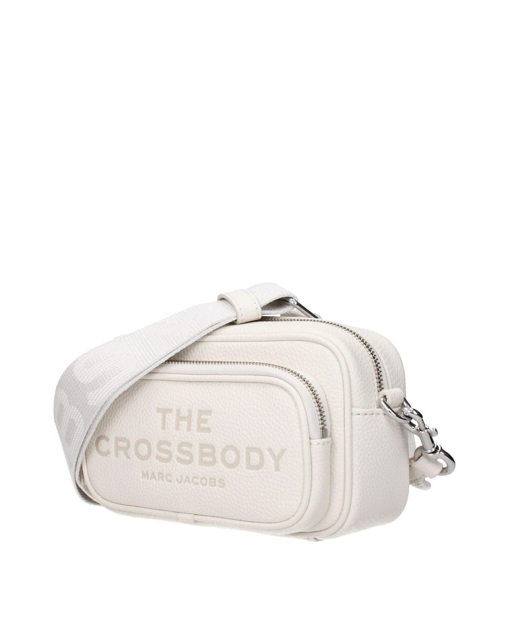 Marc Jacobs White Crossbody Bag Leather/Cotton