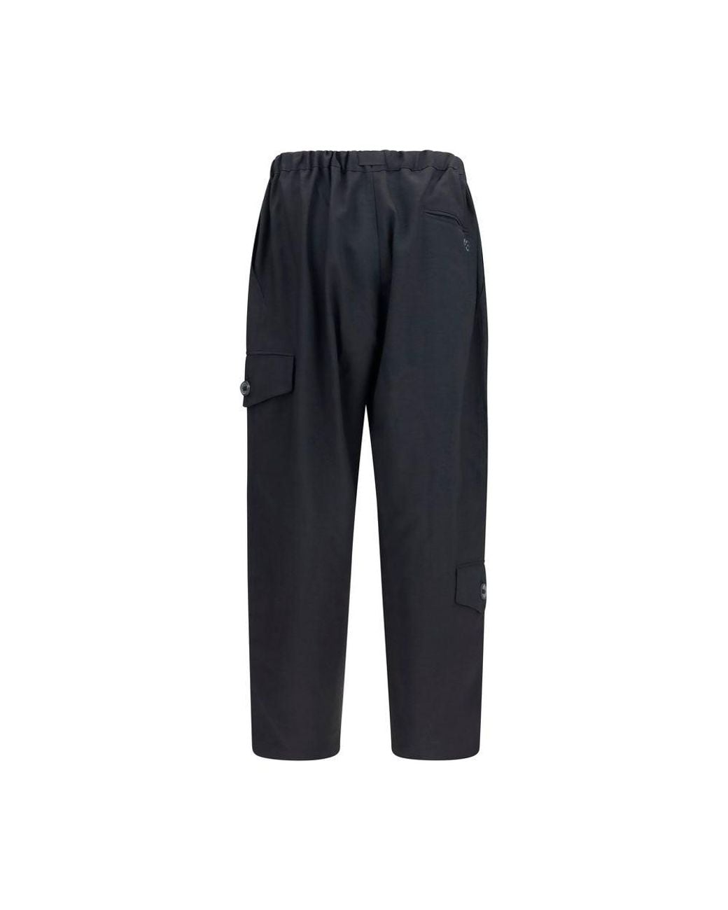 Y-3 Blue Black Polyester Athletic Pants - L for men