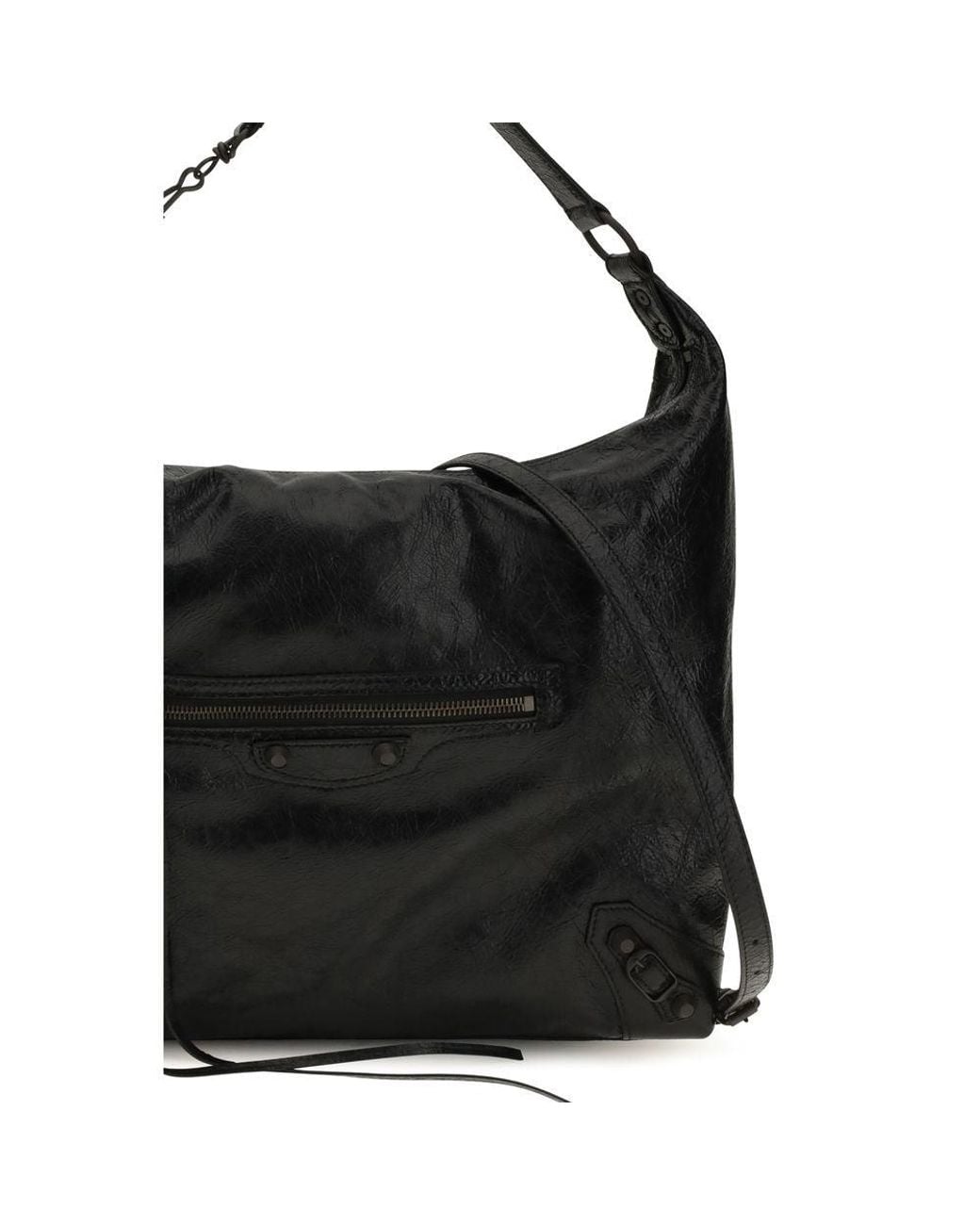 Balenciaga Black Lamb Ovis Aries Shoulder Bag