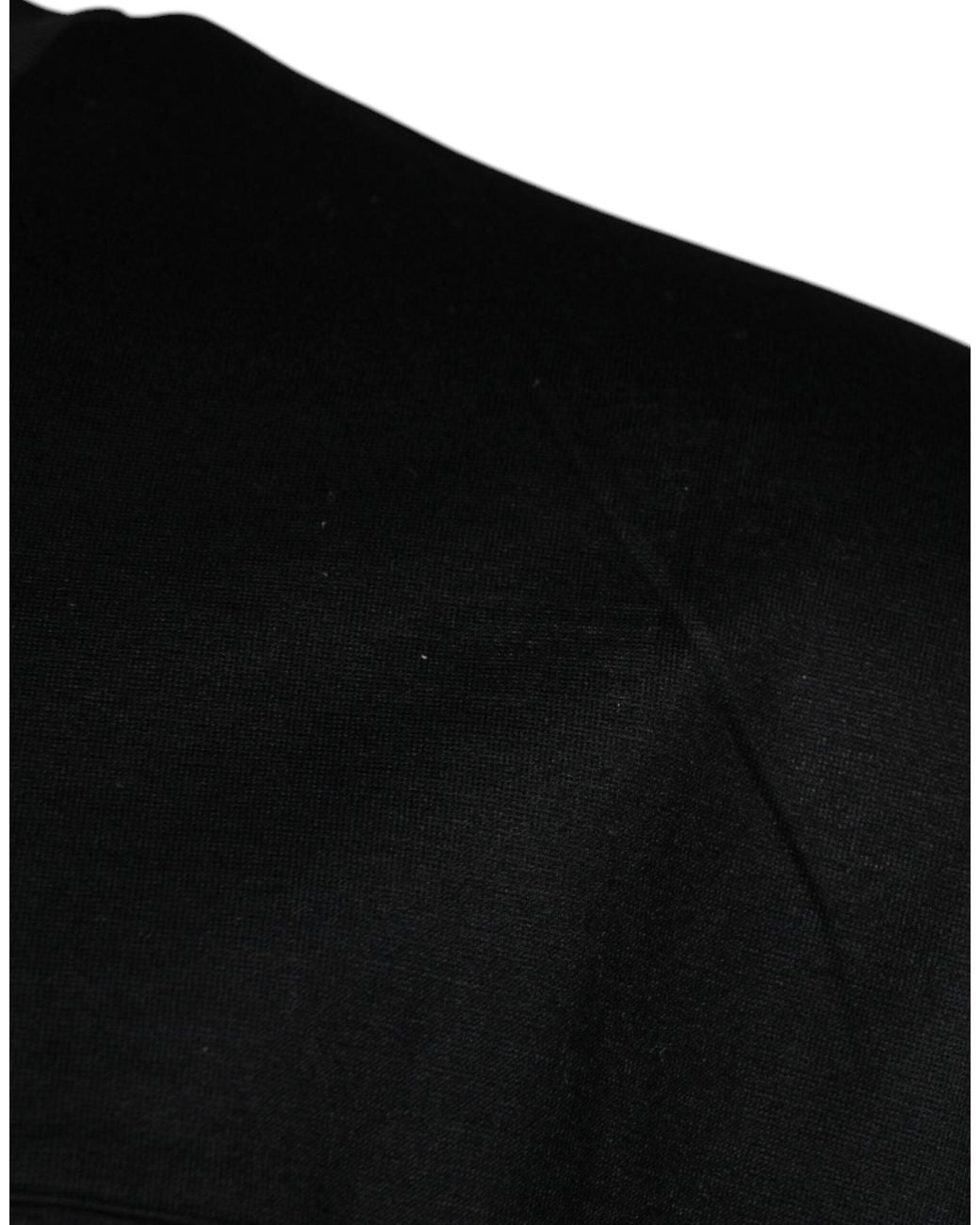 Dolce & Gabbana Black Cotton Tshirt Classic Crew Neck for men