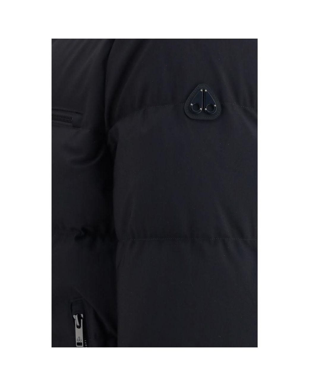 Moose Knuckles Blue Black Nylon Full for men