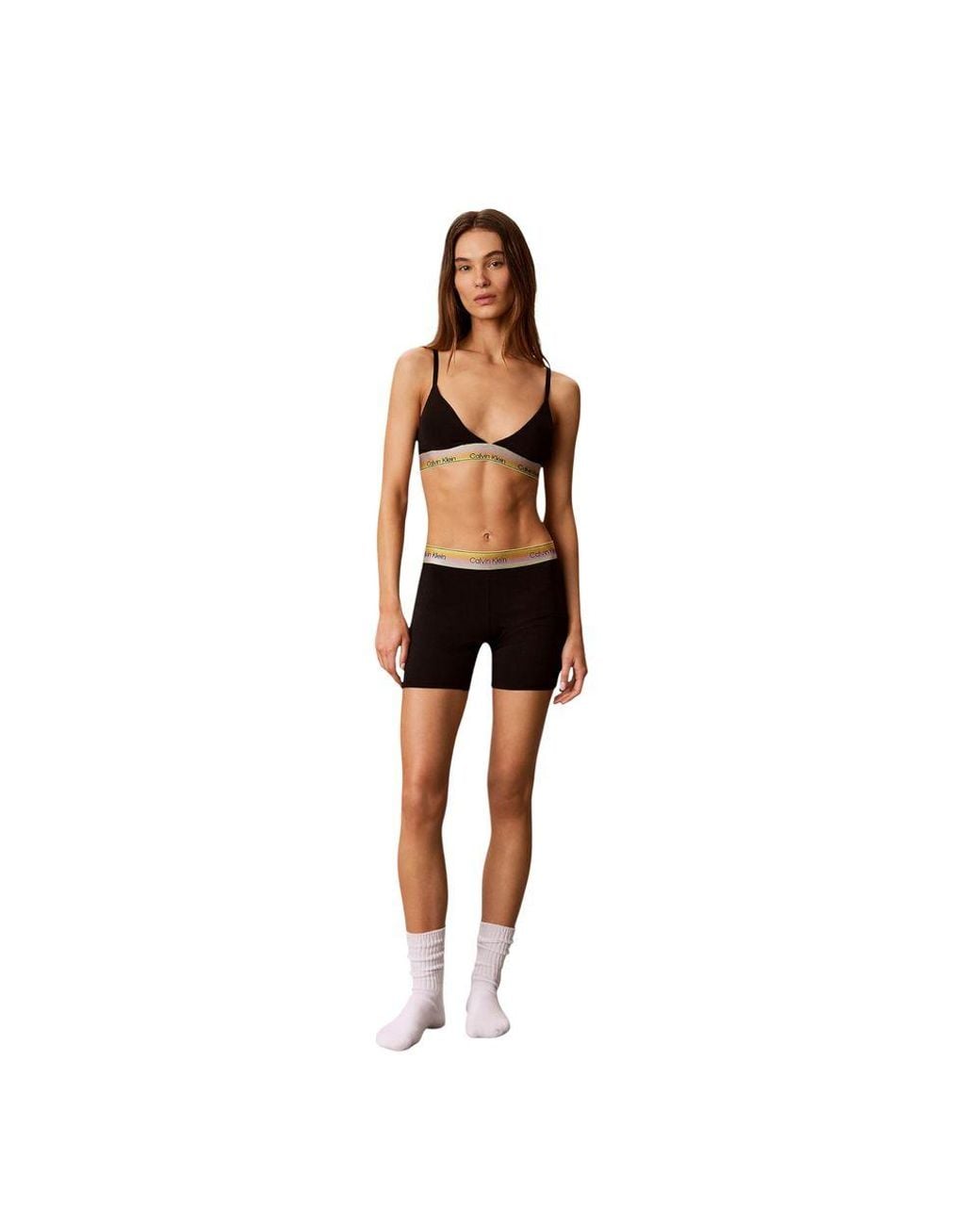 Calvin Klein Black Cotton Bra