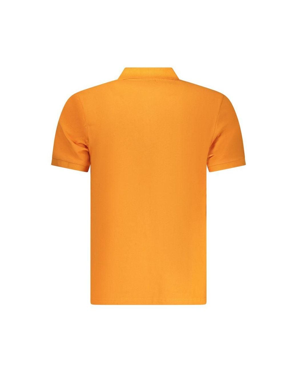 North Sails Orange Cotton Polo for men