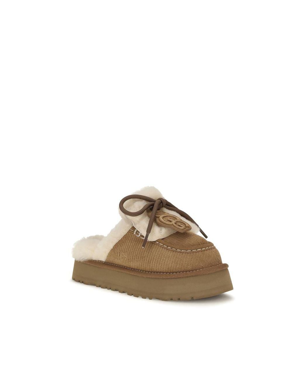 Ugg Natural Brown Suede Leather Slippers