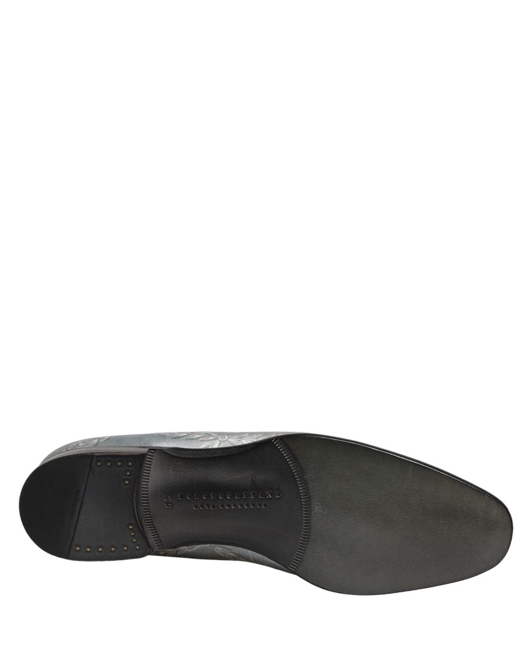 Dolce & Gabbana Gray Baroque Angel Velvet Men Loafers Shoes for men