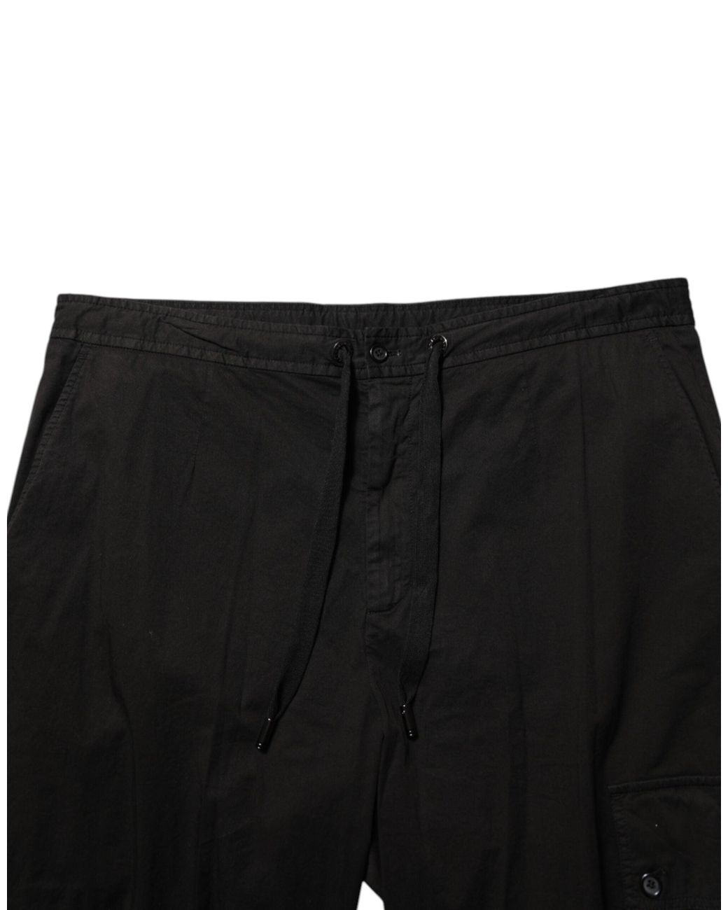 Dolce & Gabbana Black Cotton Cargo Jogger Sweatpants Pants for men