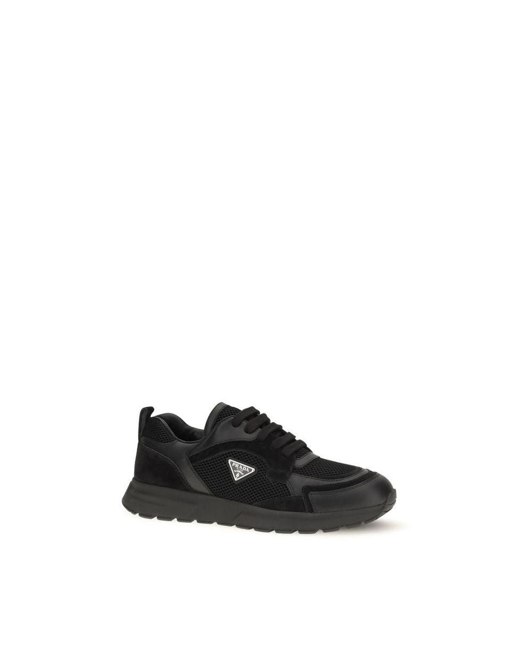 Prada Black Fabric Athletic Sneakers for men