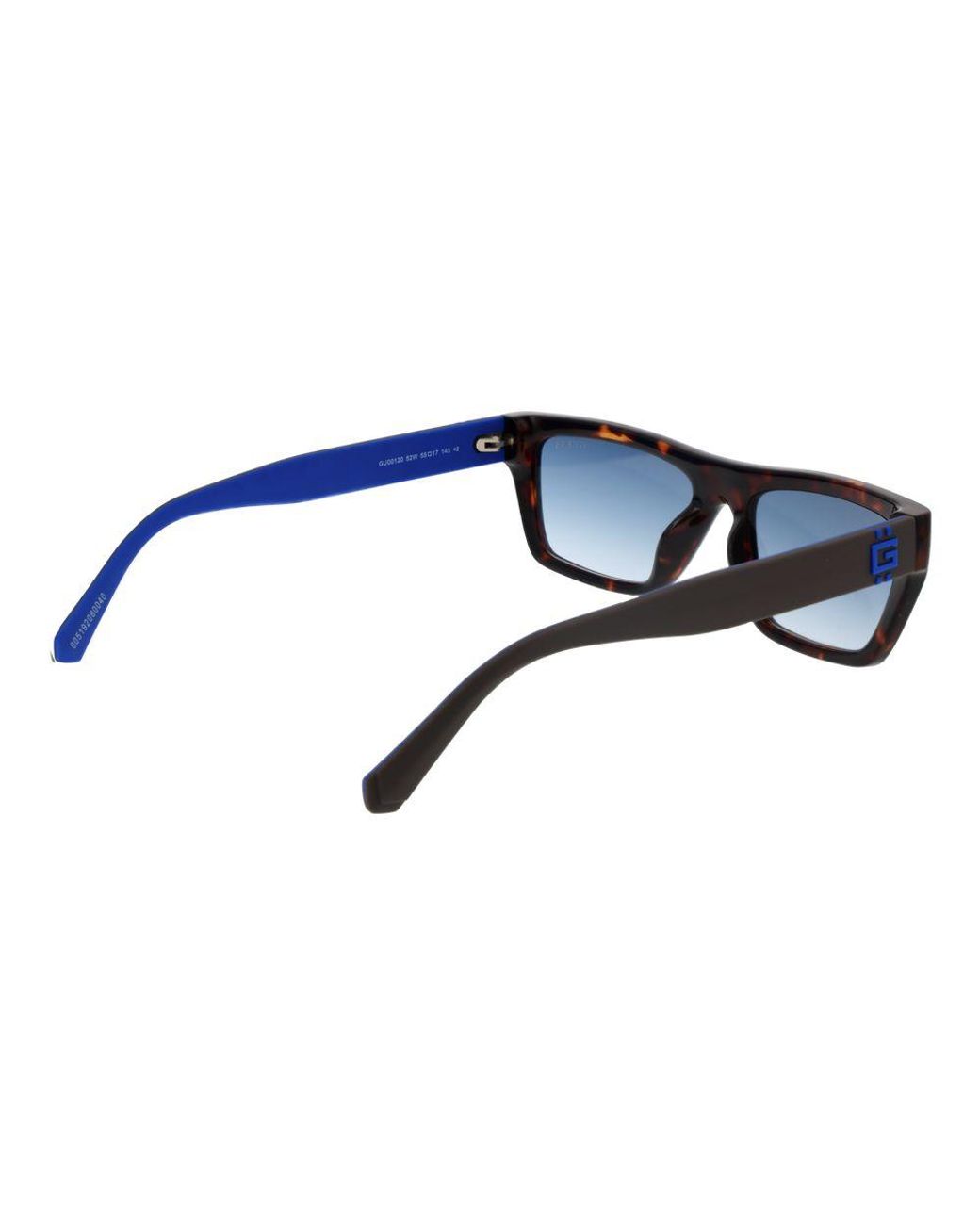 Guess Blue Brown Plastic Sunglasses for men