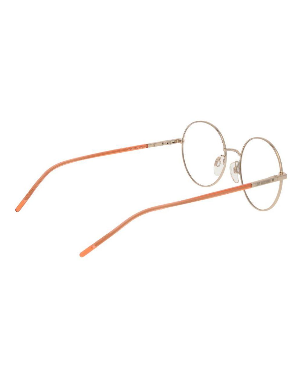 Love Moschino Metallic Gold Metal & Plastic Glasses (frames)