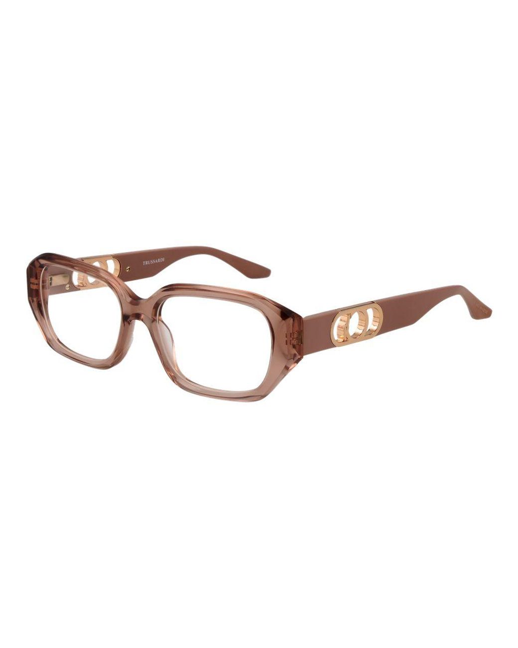 Trussardi Brown Pink Acetate Glasses (frames)