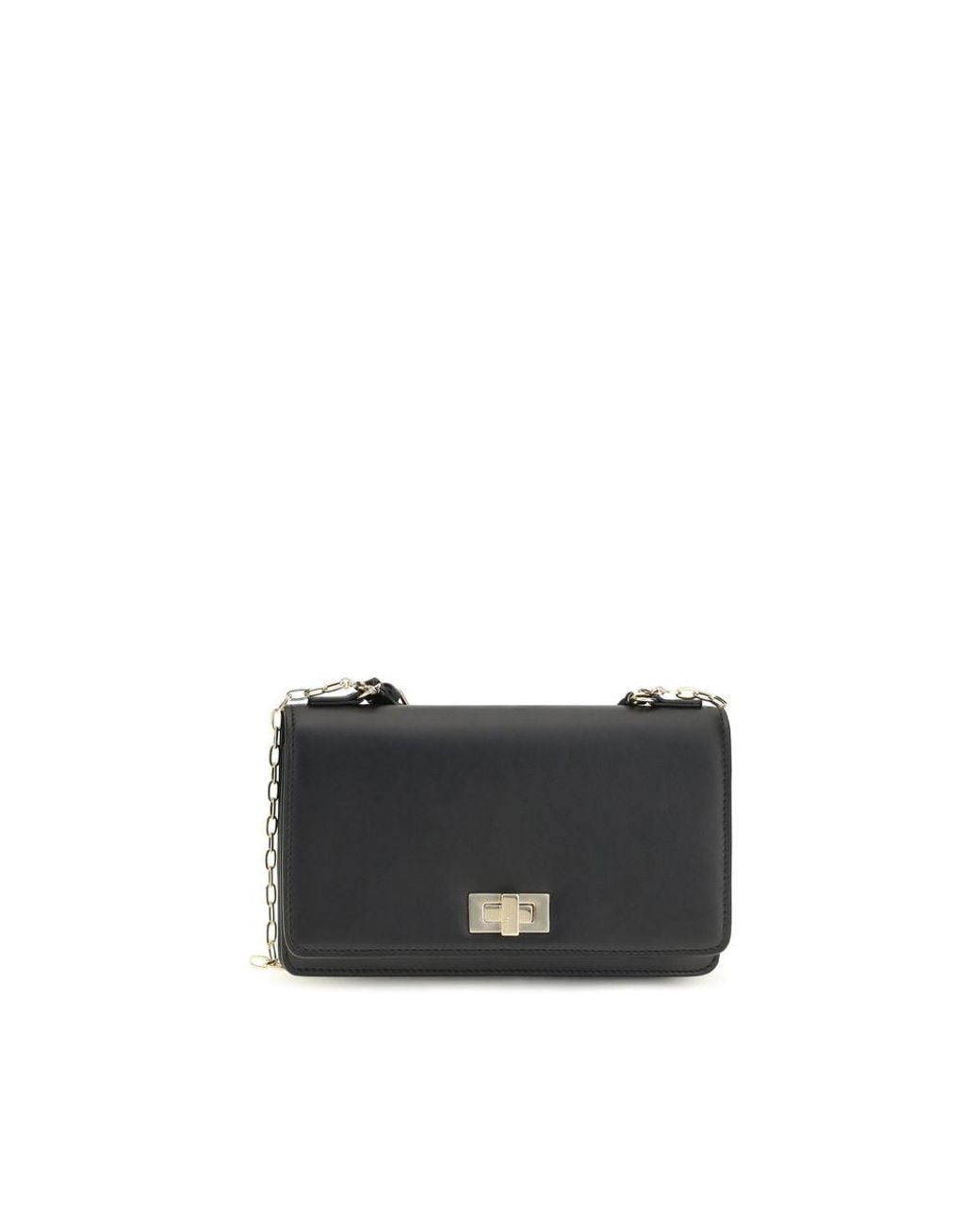 Fendi Black Calf Leather Bos Taurus Wallet