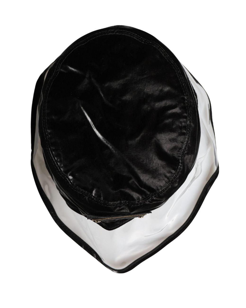 Dolce & Gabbana Black Nylon Plastic Fisherman Bucket Capello Hat for men