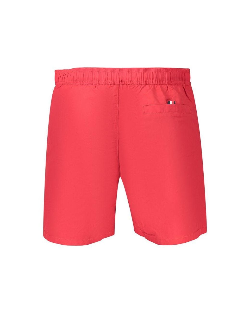 Tommy Hilfiger Red Rosso Polyester Mens Swimwear for men