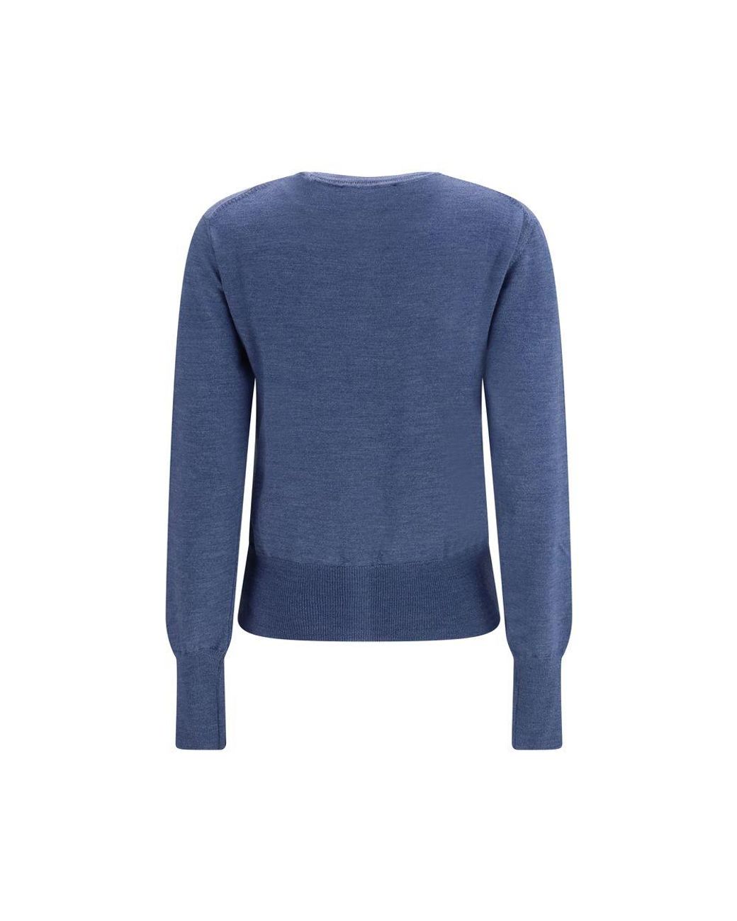 Vivienne Westwood Blue Wool Oves Aries Cardigan
