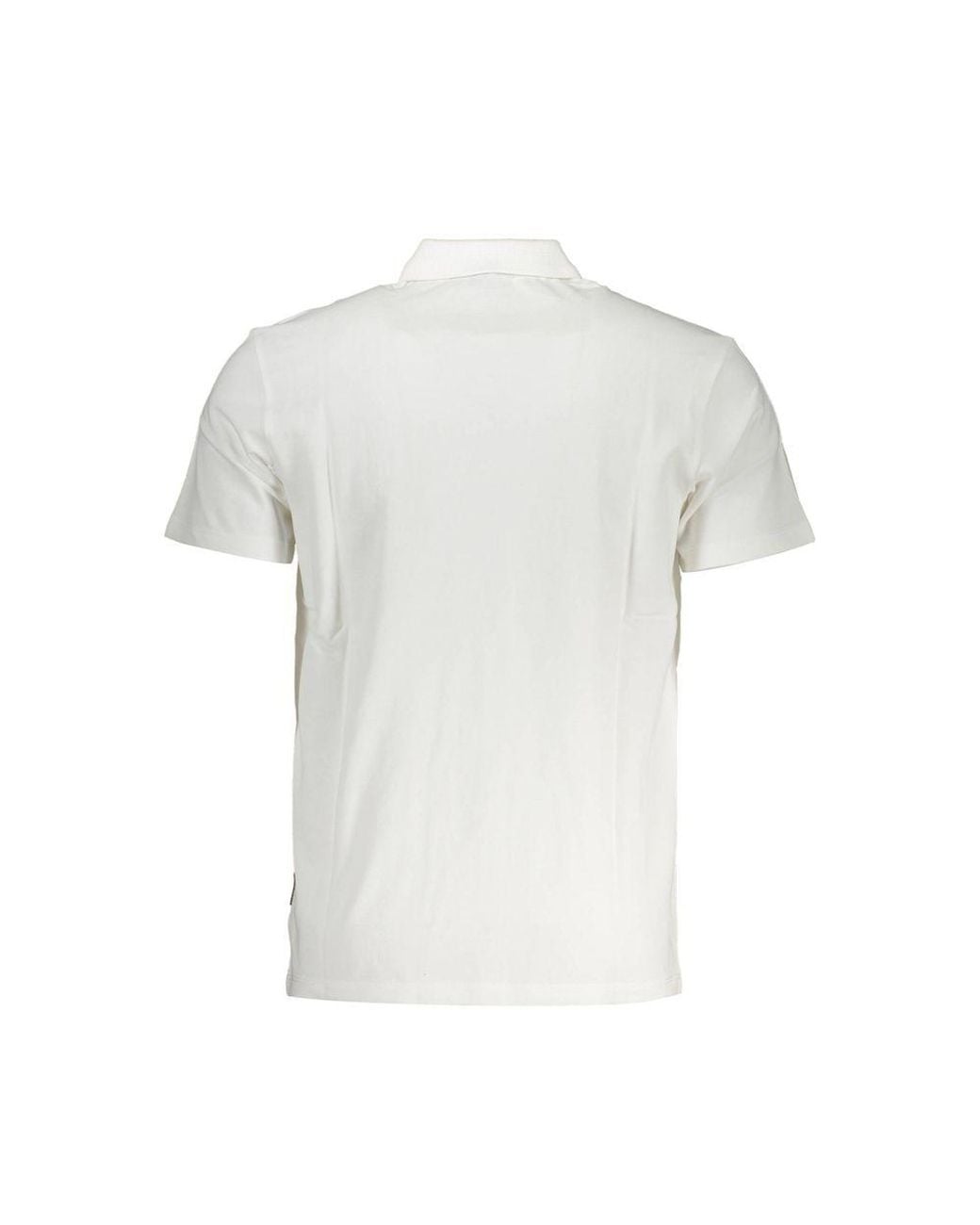 Napapijri White Cotton Polo Shirt for men