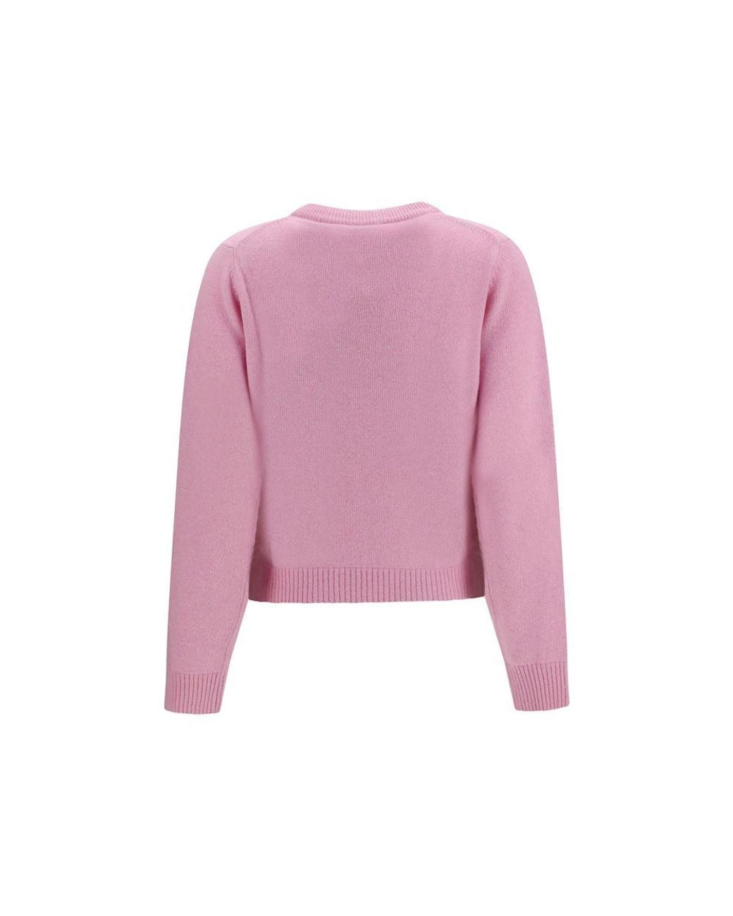 Ganni Pink Multicolor Wool Oves Aries Sweatshirt