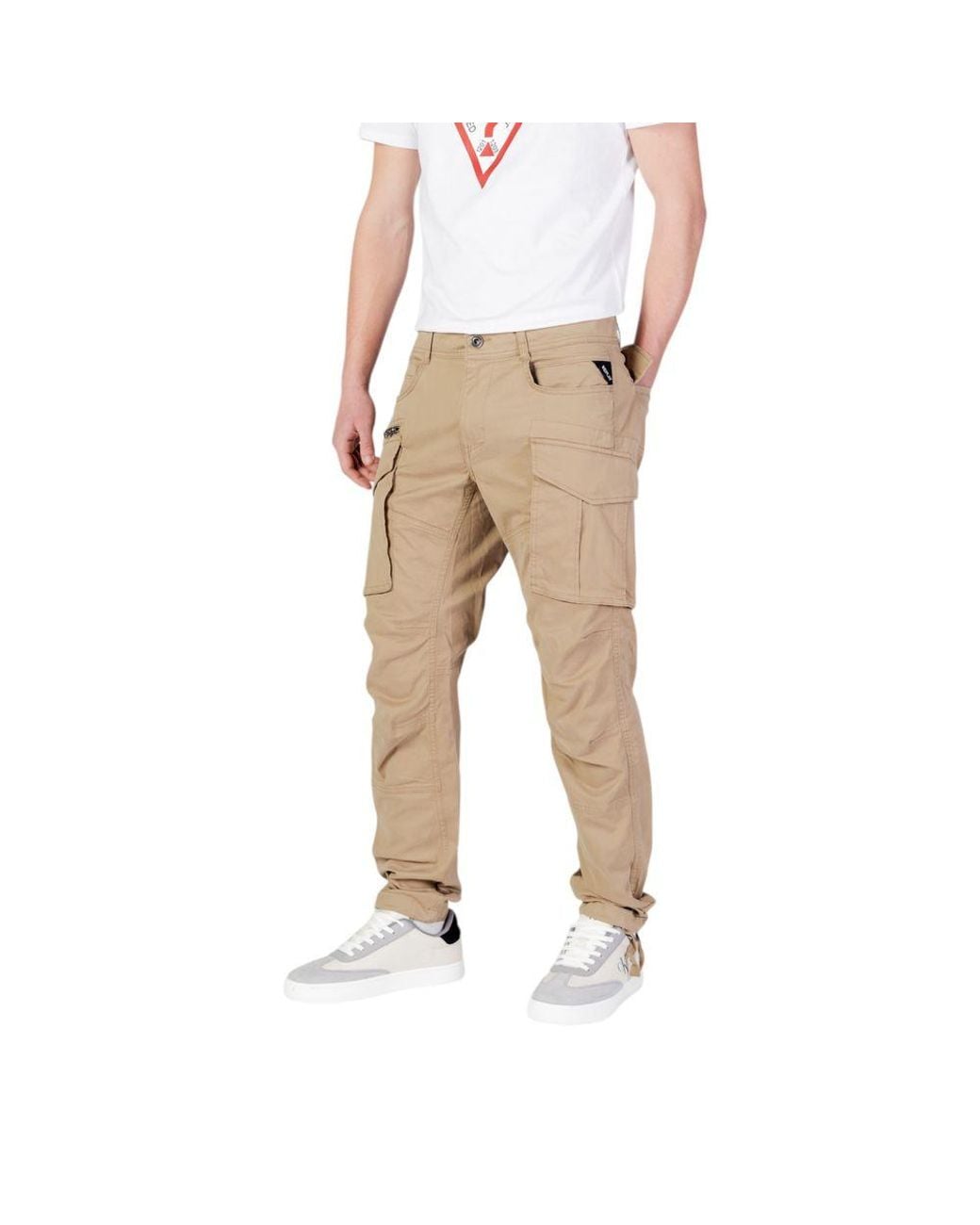 Replay Natural Beige Cotton Jeans & Pant for men