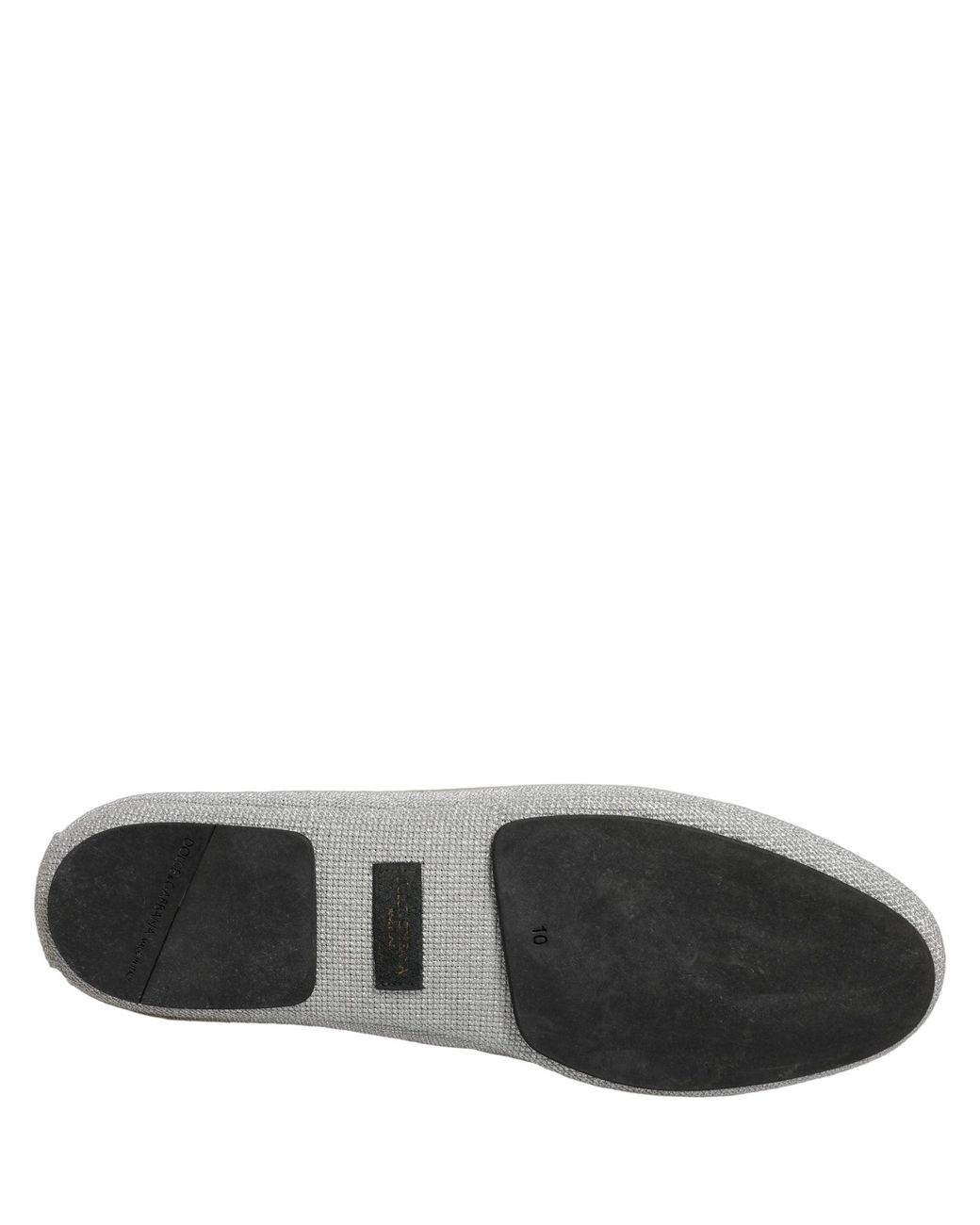 Dolce & Gabbana White Gray Crown Rose Angel Embroidery Loafer Shoes for men