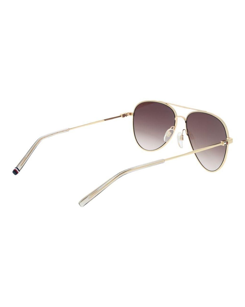 Tommy Hilfiger Brown Gold Metal Sunglasses for men