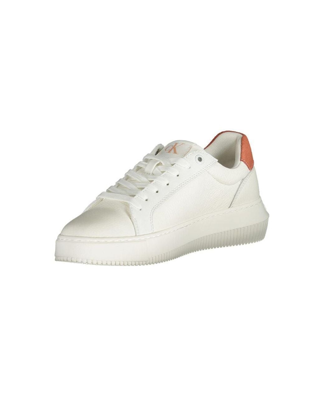 Calvin Klein White Polyurethane Sneaker
