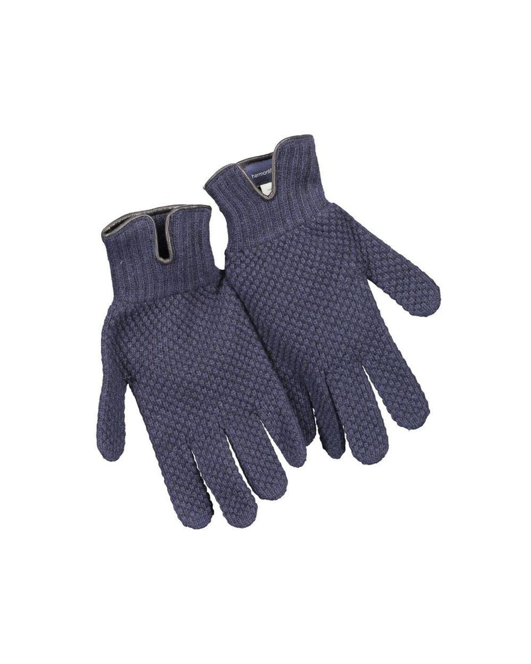 Harmont & Blaine Blue Navy Wool Men's Gloves for men