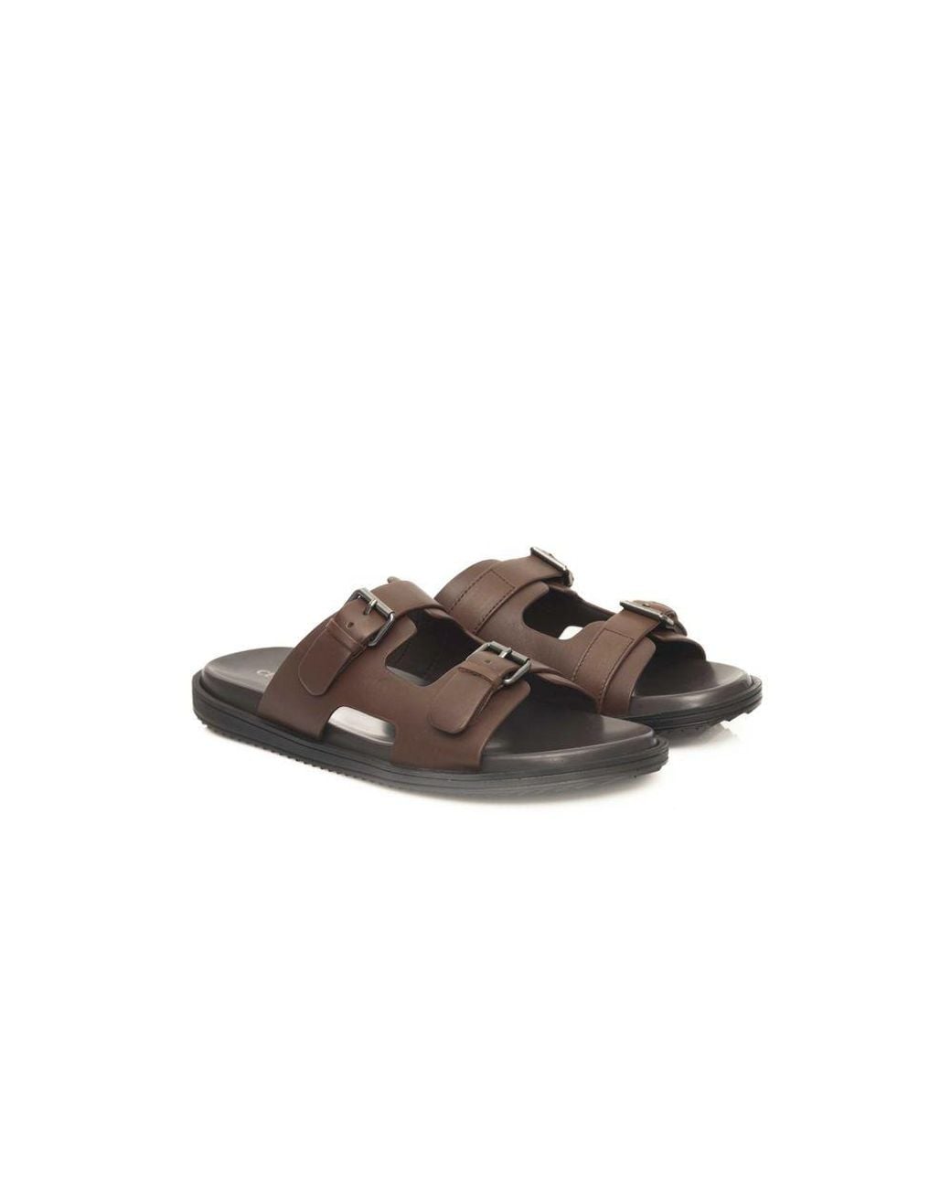 Cerruti 1881 Brown Cowhide Men Sandal for men
