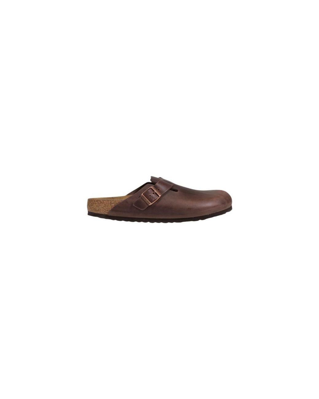 Birkenstock Brown Leather Flat Sandals for men