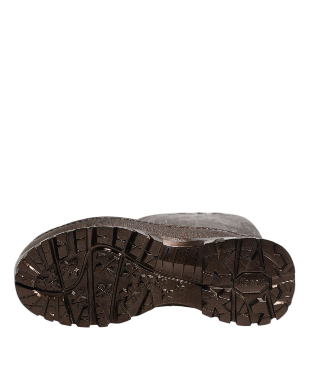 Dolce & Gabbana Brown Rubber Tall Boots