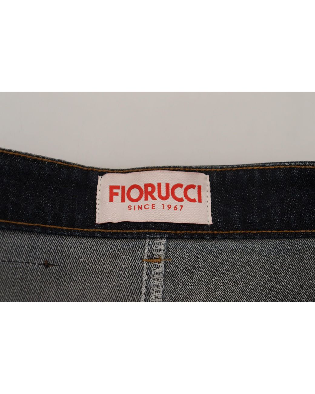 Fiorucci Black Chic Mid Waist Dark Denim Skirt