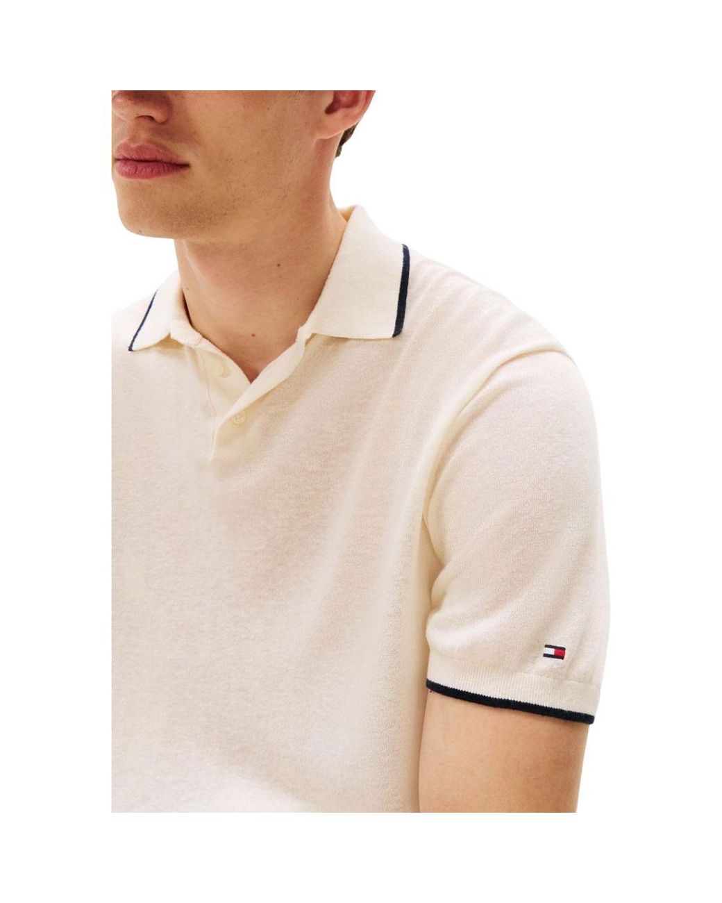 Tommy Hilfiger White Beige Lyocell T for men
