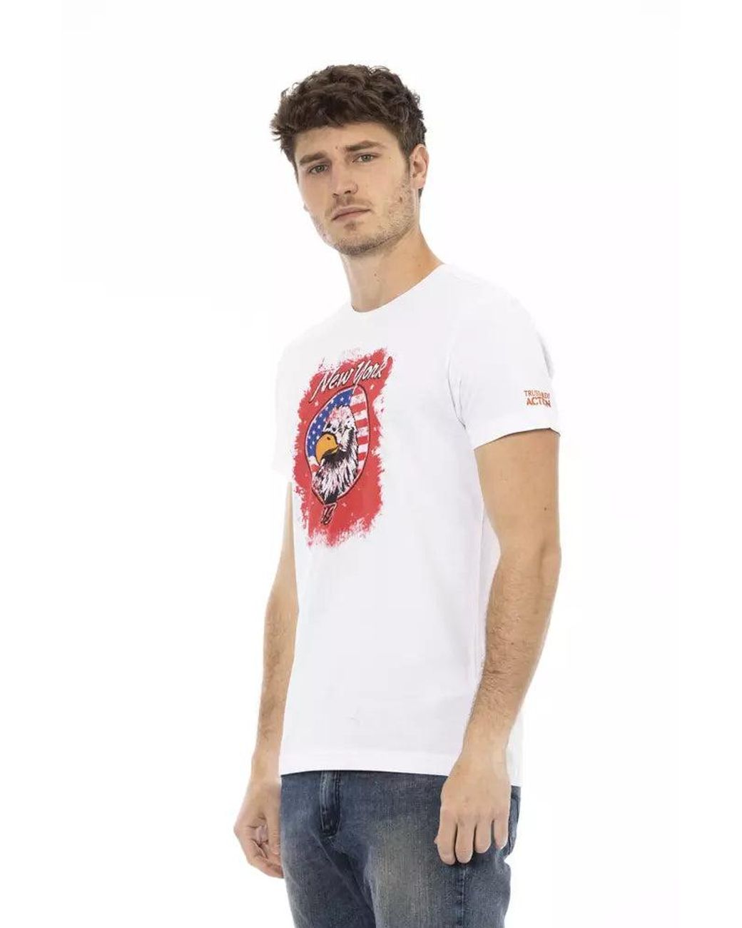 TRUSSARDI ACTION White Cotton Men T for men