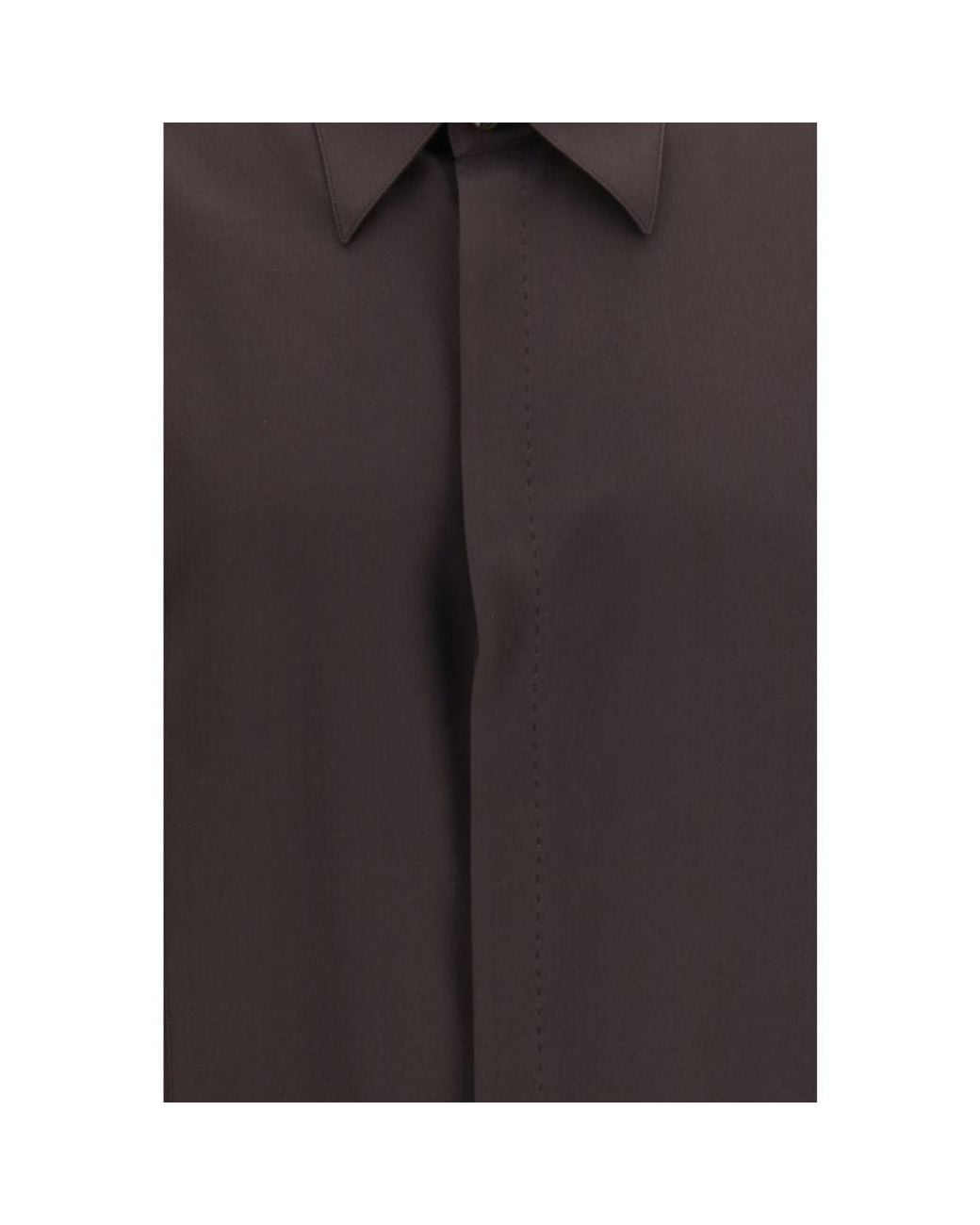 Dolce & Gabbana Brown Silk Shirt for men