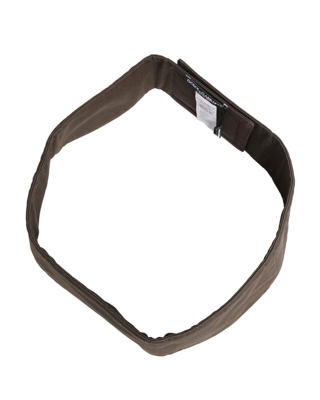 Dolce & Gabbana Brown Viscose Wide Belt Waist Cummerband Nylon Elastane for men
