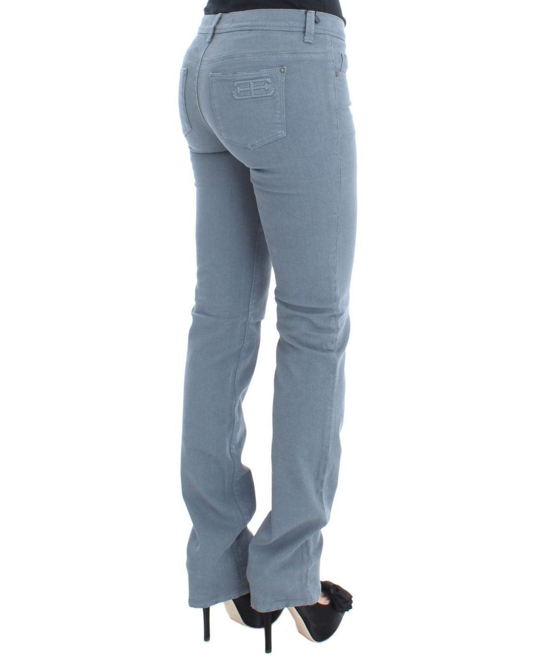 Ermanno Scervino Blue Chic Slim Fit Bootcut Denim Indulgence