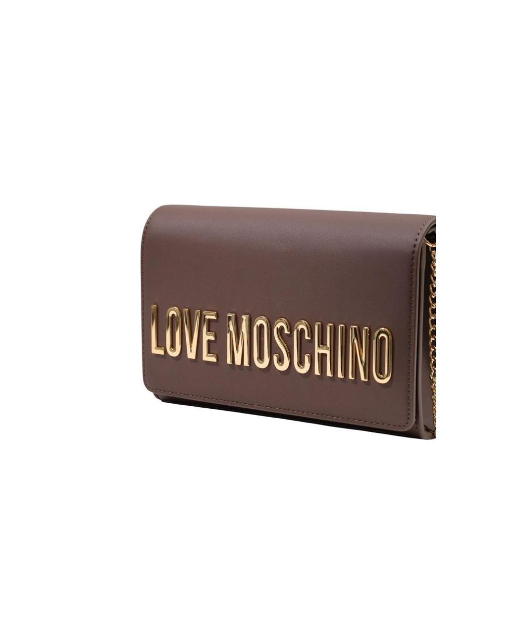 Love Moschino Brown Polyethylene Handbag Bag