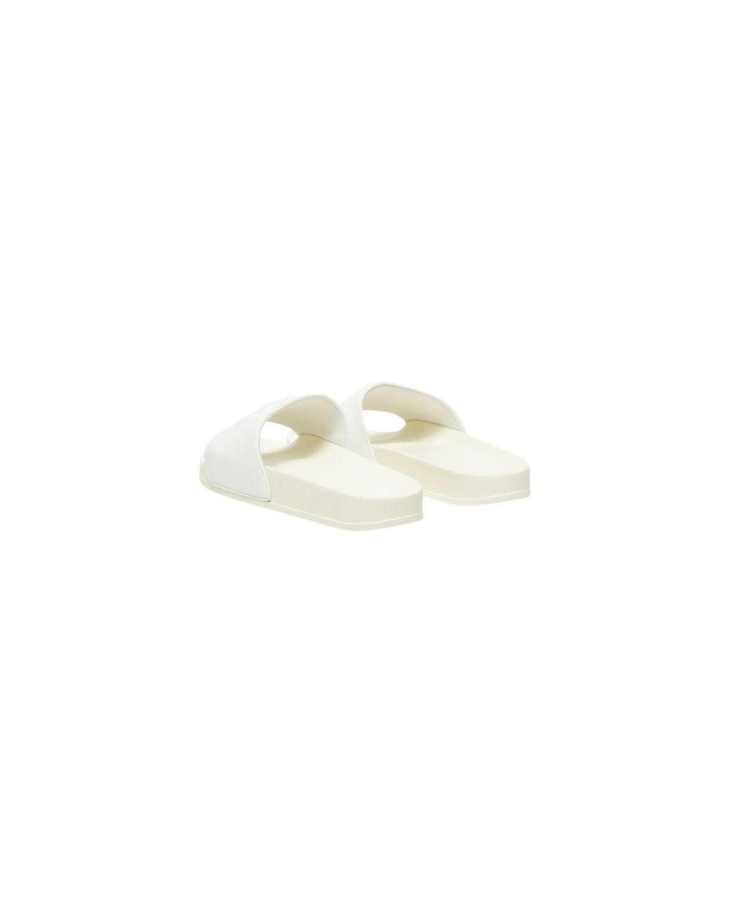Pinko White Pvc Slippers